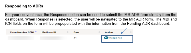 Responding to ADRs